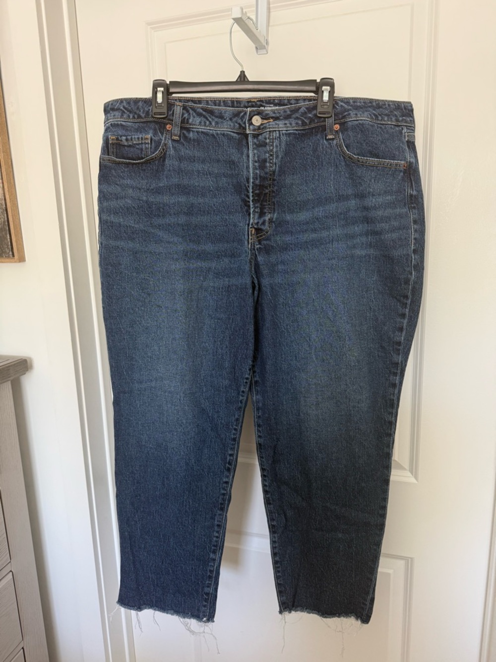 Old Navy Dark Blue OG Straight High-Rise Jeans Size 22